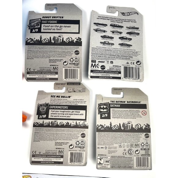 HOT WHEELS Track Builder Multi Loop & Barrel Box Replacement Parts + 4 NIP Cars - Picture 5 of 11